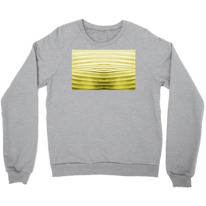 Water Reflection Abstract Hypnotic   Yellow Vintage Look Crewneck Sweatshirt by gjovolyanaj | Artistshot