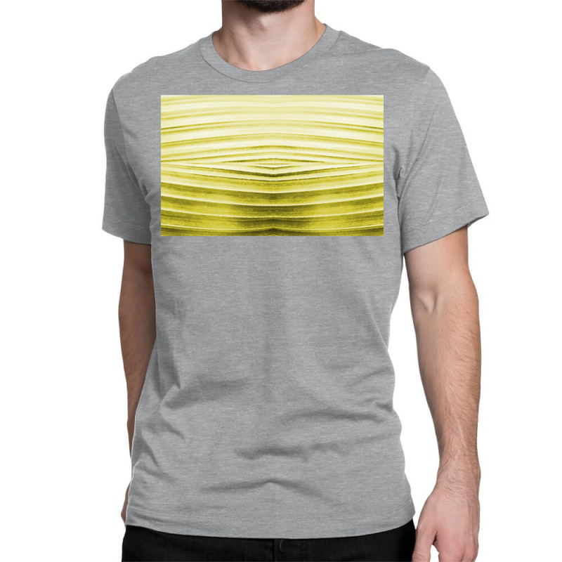 Water Reflection Abstract Hypnotic   Yellow Vintage Look Classic T-shirt by gjovolyanaj | Artistshot