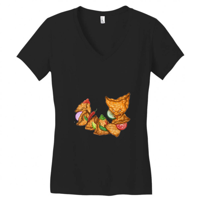 S For Samosa Serpent Snake Women's V-neck T-shirt | Artistshot