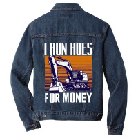 Funny Operating Engineer Men Denim Jacket | Artistshot