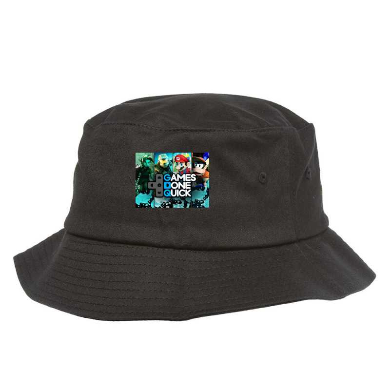 Games Done Quick   Combined Art Bucket Hat by KimberleeWilson786 | Artistshot