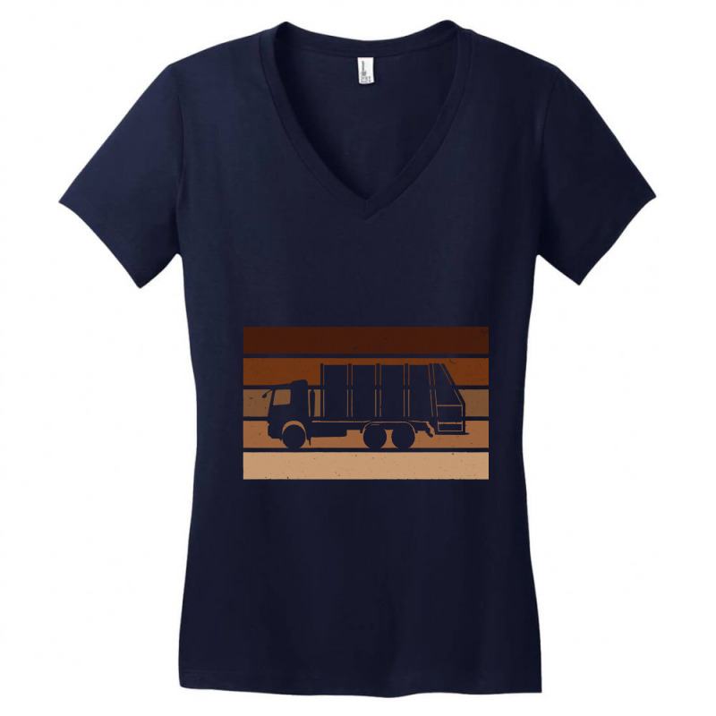 Garbage Truck Vintage This Is How I Roll Recycling Trash Women's V-Neck T-Shirt by KimberleeWilson786 | Artistshot