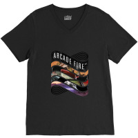 Arcade Fire - Discography V-neck Tee | Artistshot