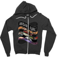 Arcade Fire - Discography Zipper Hoodie | Artistshot