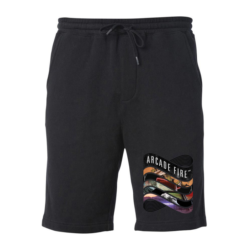 Arcade Fire - Discography Fleece Short by JimmyChandler | Artistshot