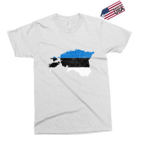 Estonia Flag Map Drawing Line Art Exclusive T-shirt | Artistshot