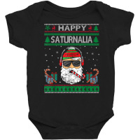 Happy Saturnalia Cool Santa Ugly Christmas Sweater T Shirt Baby Bodysuit | Artistshot