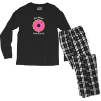 Keep Eating Donuts Funny Humor Men's Long Sleeve Pajama Set | Artistshot