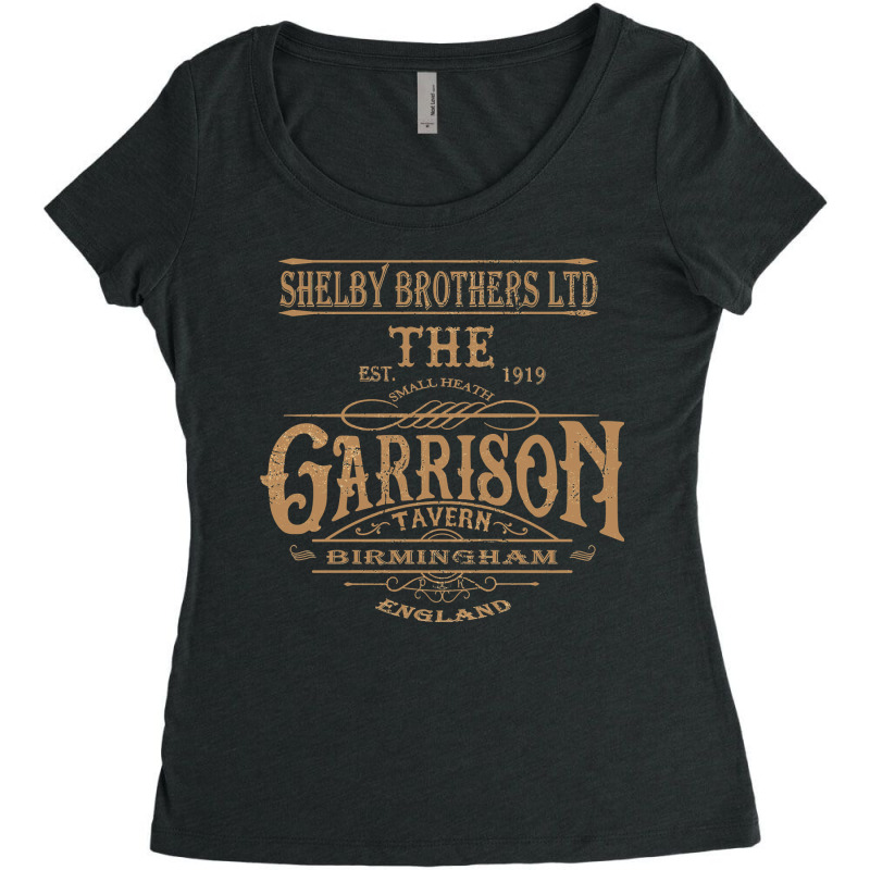 Vintage Garrison Tavern The Blinders Birmingham Distressed For Vintage Women's Triblend Scoop T-shirt by ardylanda | Artistshot