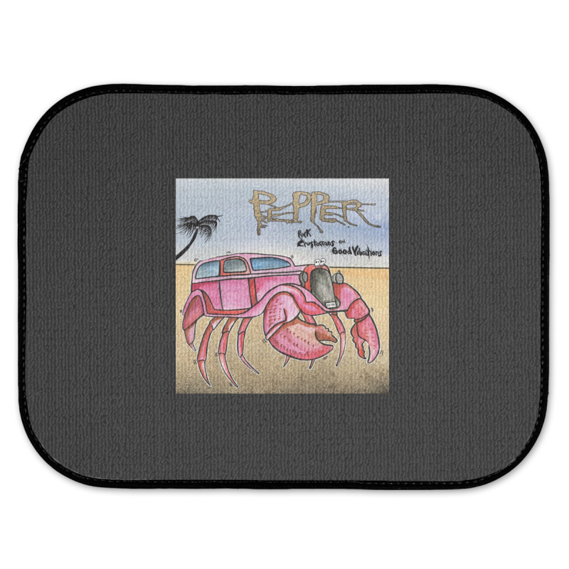 Pepper Pink Crustaceans And Good Vibrations Rear Car Mat | Artistshot