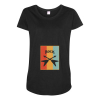 Rock Music Rock Guitar Instrument Music Maternity Scoop Neck T-shirt | Artistshot