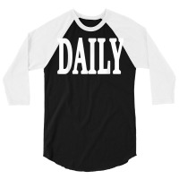 Daily Motivational And Inspiring Word On T Shirt 3/4 Sleeve Shirt | Artistshot