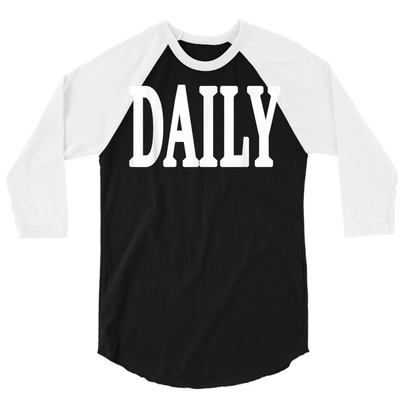 Daily Motivational And Inspiring Word On T Shirt 3/4 Sleeve Shirt | Artistshot