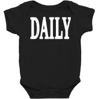 Daily Motivational And Inspiring Word On T Shirt Baby Bodysuit | Artistshot