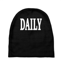 Daily Motivational And Inspiring Word On T Shirt Baby Beanies | Artistshot