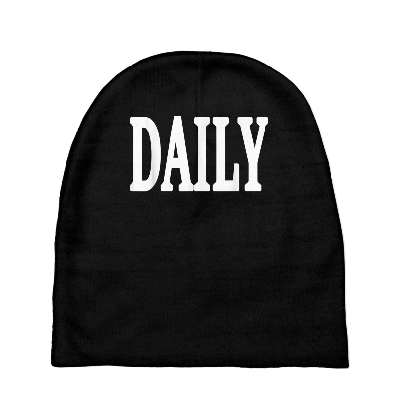 Daily Motivational And Inspiring Word On T Shirt Baby Beanies | Artistshot