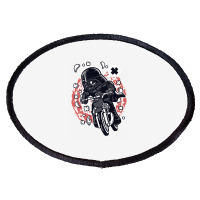 Vader Motocross Rider Oval Patch | Artistshot