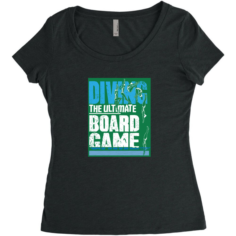 Diving The Ultimate Board Game Women's Triblend Scoop T-shirt by putrimeheng | Artistshot