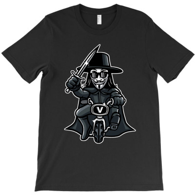 Vendetta Biker T-shirt Designed By Douglasstencil