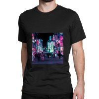 Heart Full Of Neon Cyberpunk Overload Classic T-shirt | Artistshot