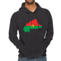 Burkina Faso Flag Map Drawing Line Art Vintage Hoodie | Artistshot