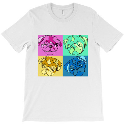 Pug Warhol T-shirt Designed By Tony L Barron
