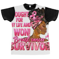 Breast Cancer Survivor I Won Black Woman Graphic T-shirt | Artistshot