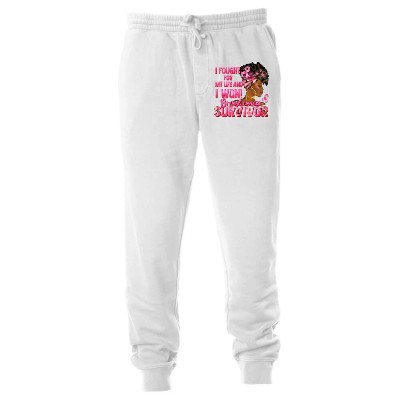 Breast Cancer Survivor I Won Black Woman Unisex Jogger | Artistshot