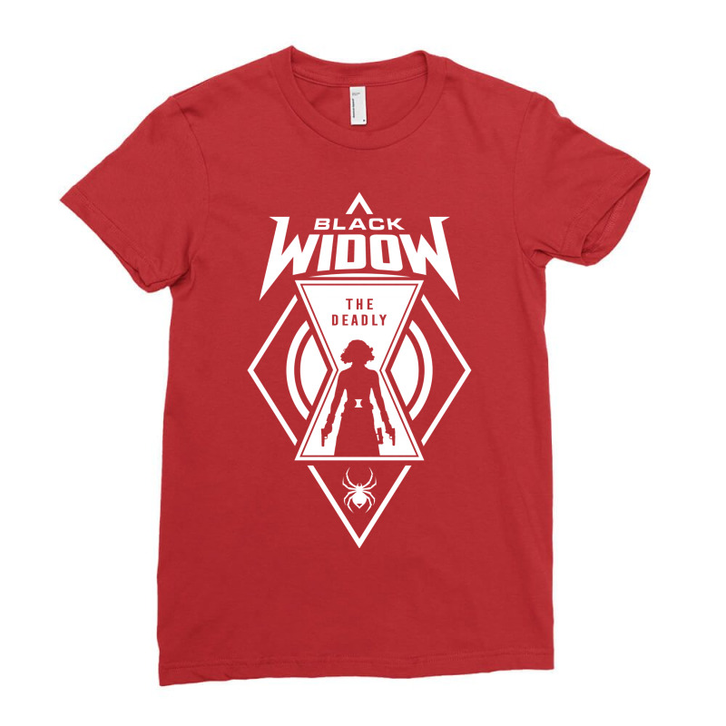 Black Widow Ladies Fitted T-Shirt by honeysuckle | Artistshot