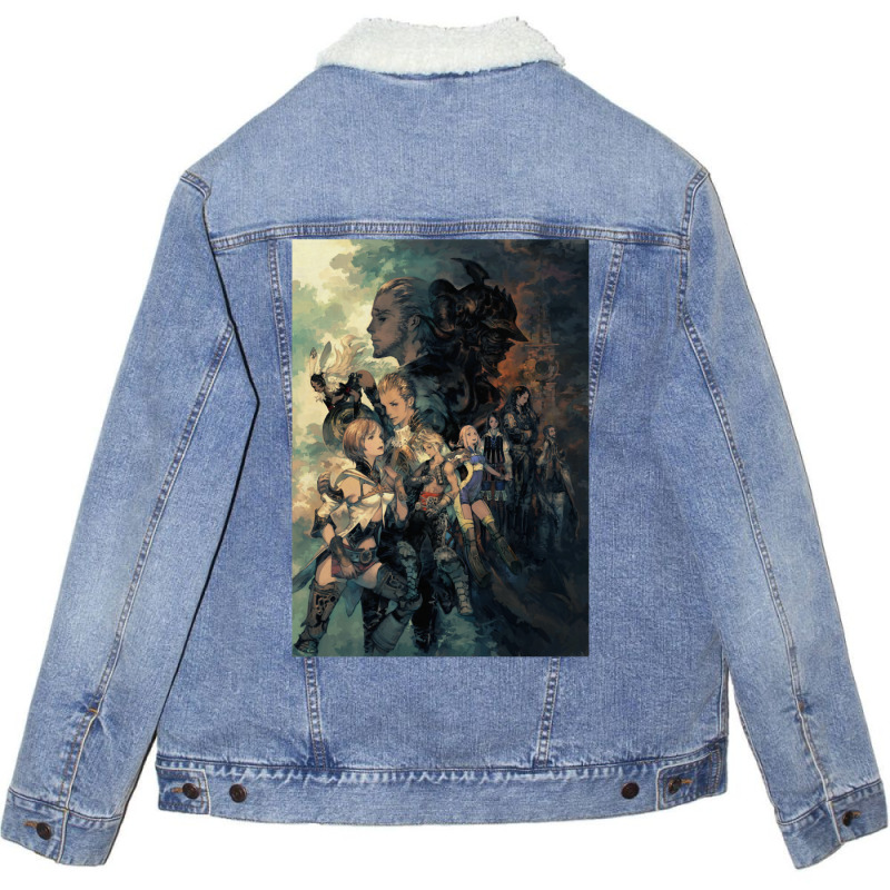 Final Fantasy Xii Concept Artwork Unisex Sherpa-lined Denim Jacket | Artistshot