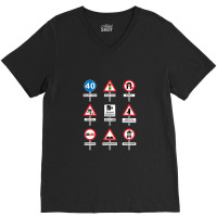 Highway Decoded All The Signs V-neck Tee | Artistshot