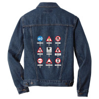 Highway Decoded All The Signs Men Denim Jacket | Artistshot