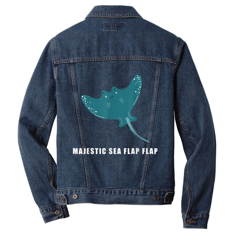 Majestic Sea Flap Flap Funny Stingray Meme Internet Vintage T Shirt Men Denim Jacket | Artistshot