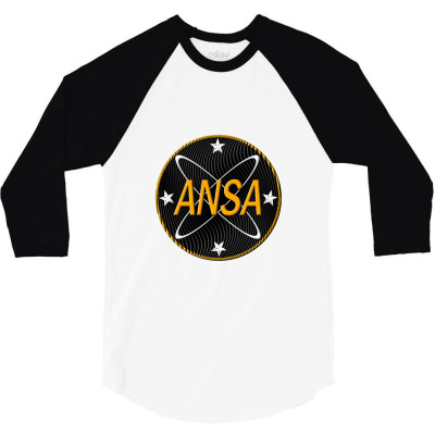 American National Space Administration (patern) 3/4 Sleeve Shirt Designed By Kumkunari
