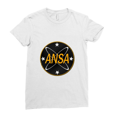 American National Space Administration (patern) Ladies Fitted T-shirt Designed By Kumkunari