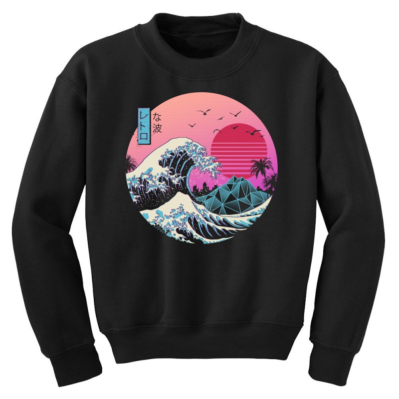 The Great Retro Wave Youth Sweatshirt | Artistshot