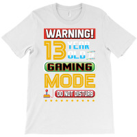 Funny 13th Gamer Birthday 13 Year Old Gaming Gifts T-shirt | Artistshot