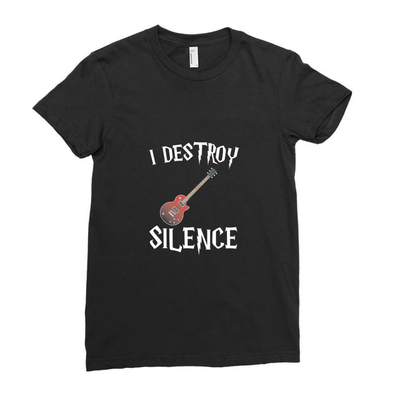 I Destroy Silence Ladies Fitted T-Shirt by PauletteWatkins1 | Artistshot