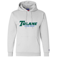 Tulane Green Gifts, Wave Wordmark Champion Hoodie | Artistshot