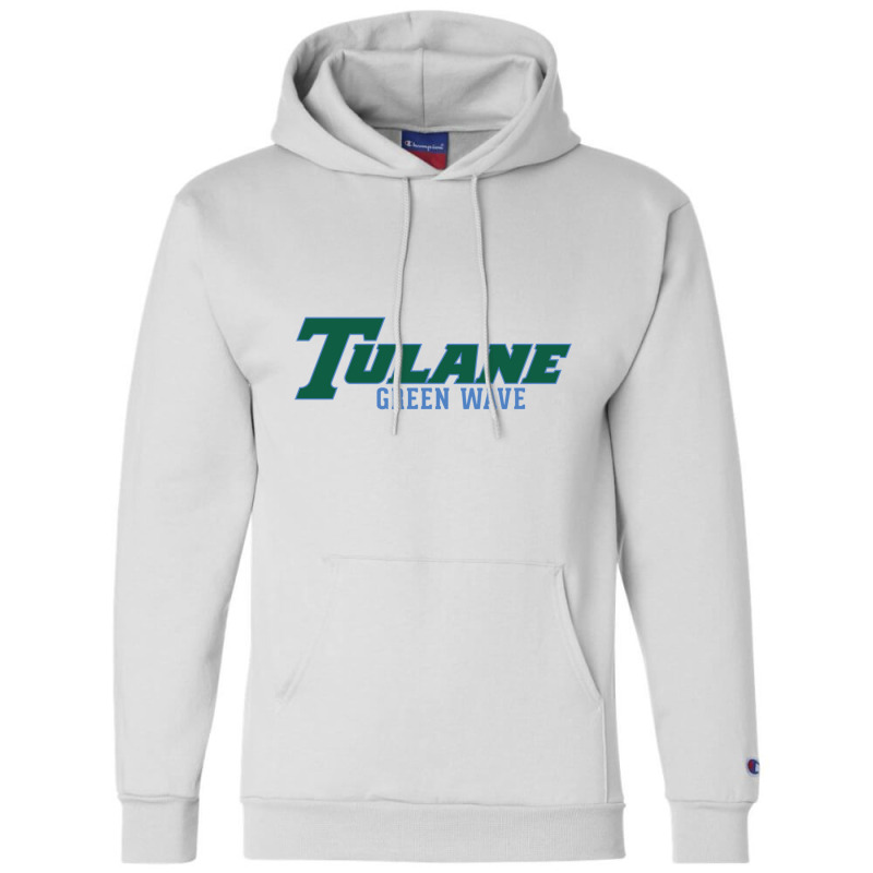 Tulane Green Gifts, Wave Wordmark Champion Hoodie | Artistshot