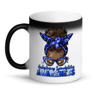 Ankylosing Spondylitis Awareness Afro Messy Bun Magic Mug | Artistshot