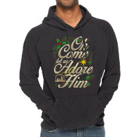 Oh Come Let Us Adore Him Nativity Christmas Religious Jesus T Shirt Vintage Hoodie | Artistshot