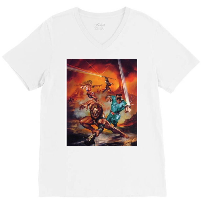 Eternal Champions V-Neck Tee by levinaquinezk | Artistshot