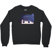 Komi-san Cat Ears Peeker Crewneck Sweatshirt | Artistshot