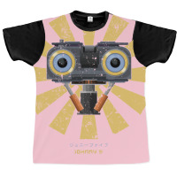 Johnny 5 Retro Japanese Short Circuit Graphic T-shirt | Artistshot