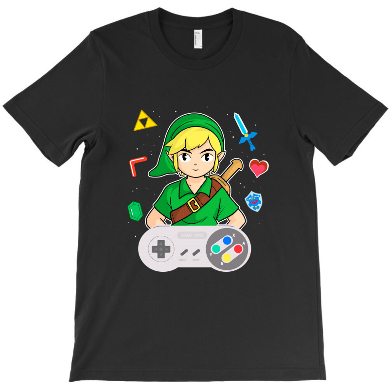 Console Link T-Shirt by douglasstencil | Artistshot