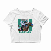 Flightline Horse Racing Thoroughbred Del Mar Santa Anita T Shirt Crop Top | Artistshot