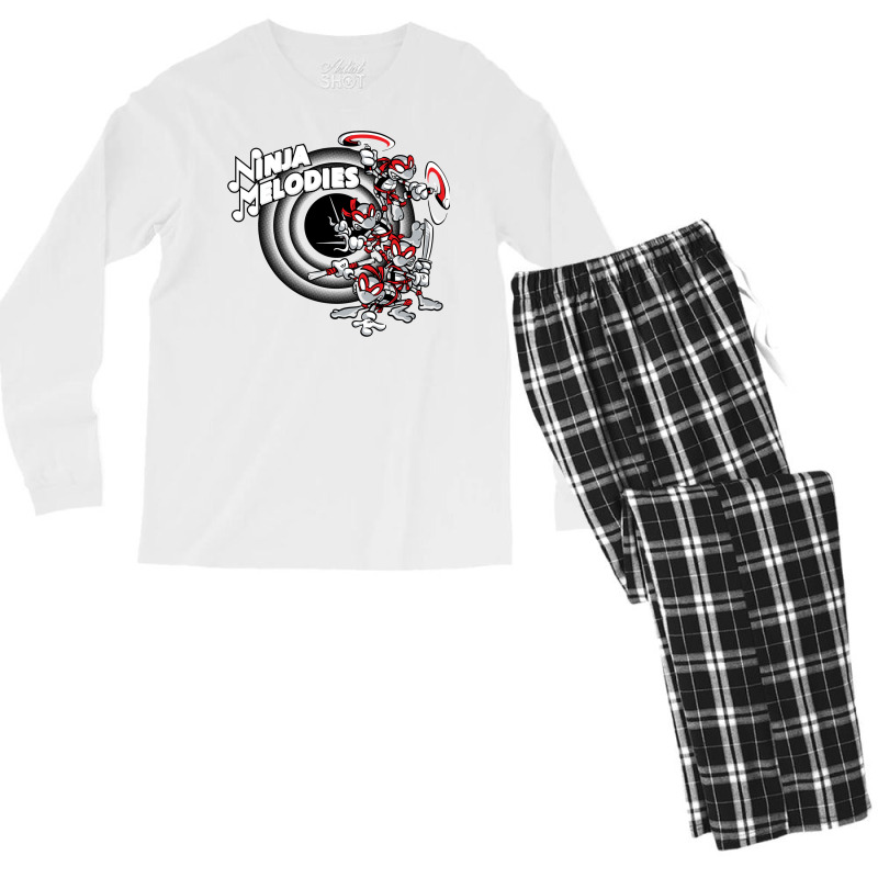 Ninja Melodies (mirage Colours) Men's Long Sleeve Pajama Set | Artistshot