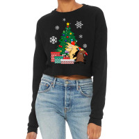 Angry Beavers Around The Christmas Tree Cropped Sweater | Artistshot