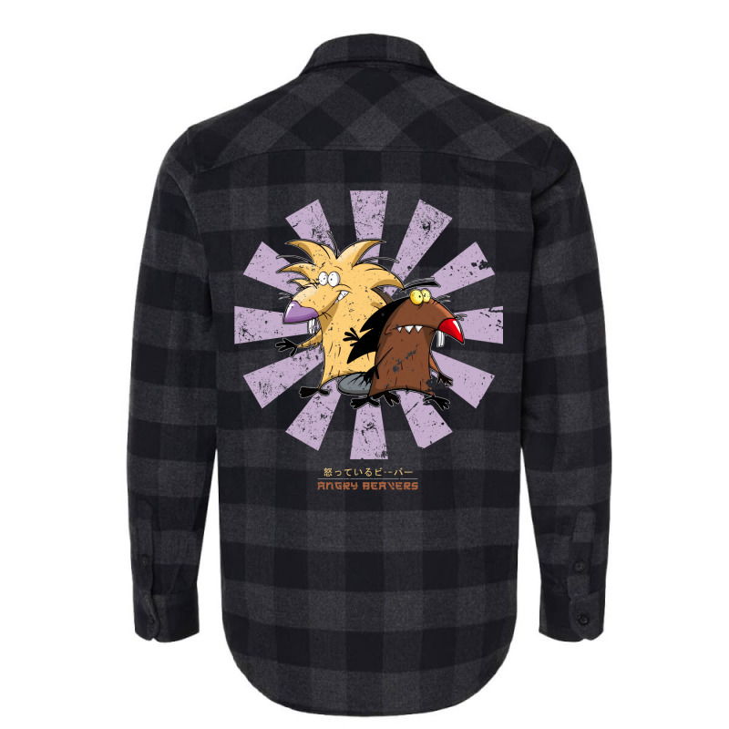 Angry Beavers Retro Japanese Flannel Shirt by deevdrahax | Artistshot